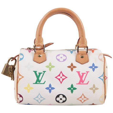 louis vuitton white and color bag